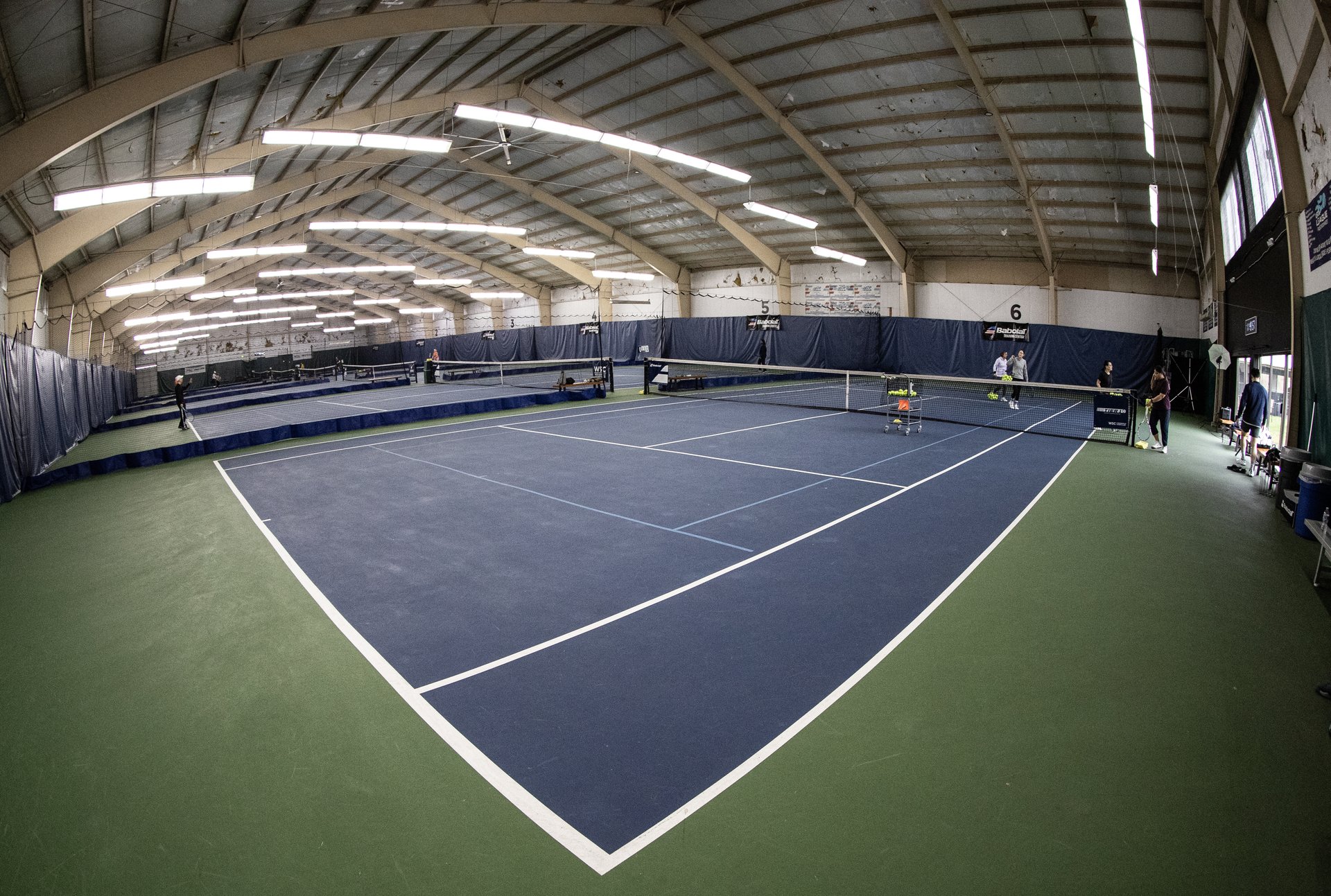 Indoor tennis courts