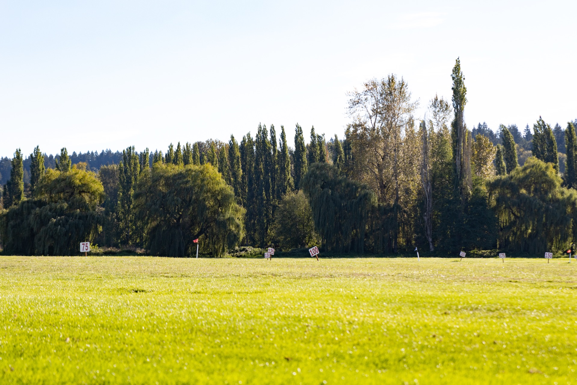 Golf practice environment at Woodinville