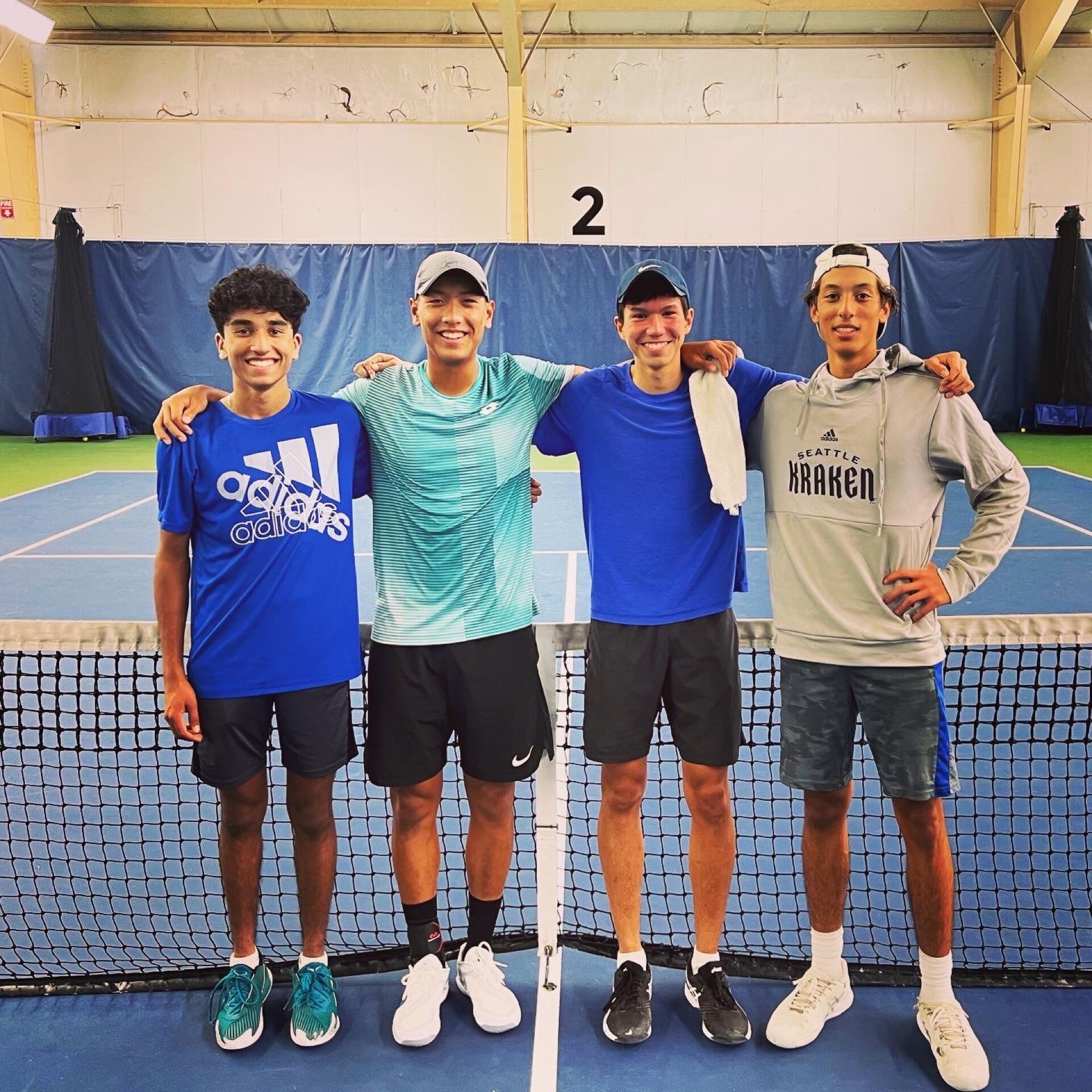 Tier 1 tennis academy team photo