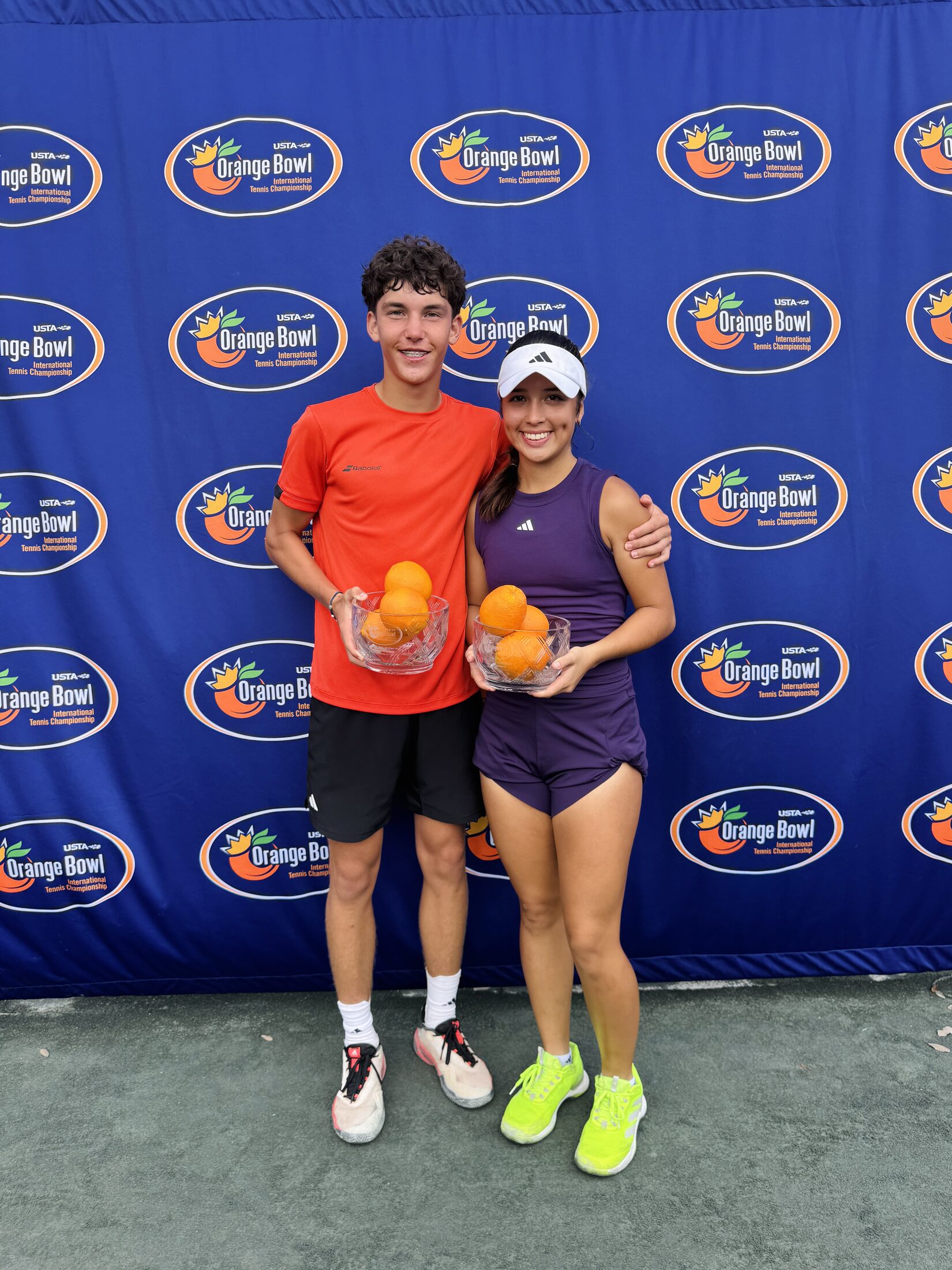 Tier 1 tennis athletes at the Orange Bowl tournament